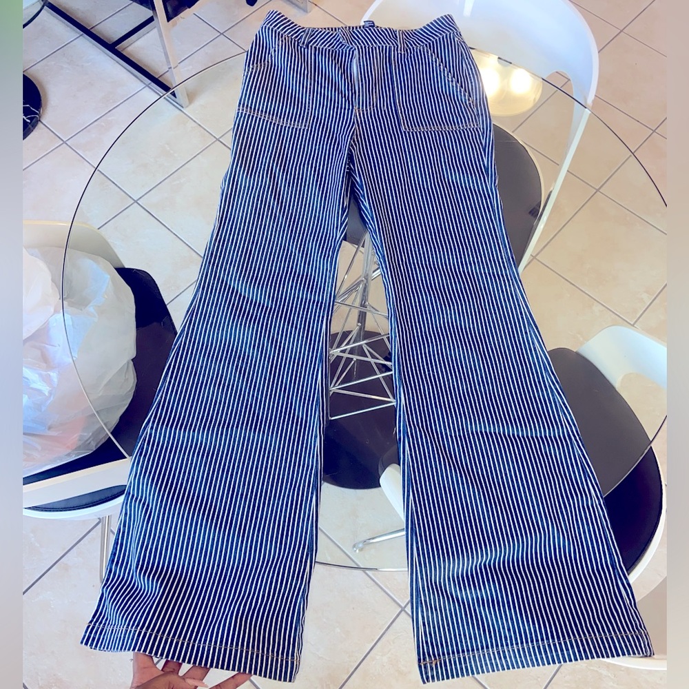 Pinstripe pants